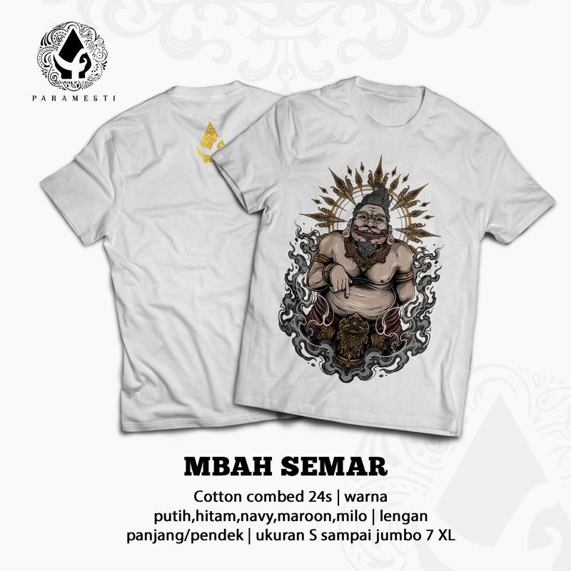 Kaos Mbah Semar / Baju Distro Mbah Semar / Atasan pria wanita