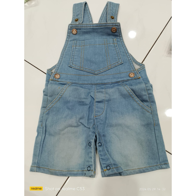 Baju Jumpsuit Jeans tipis ringan bahan import premium