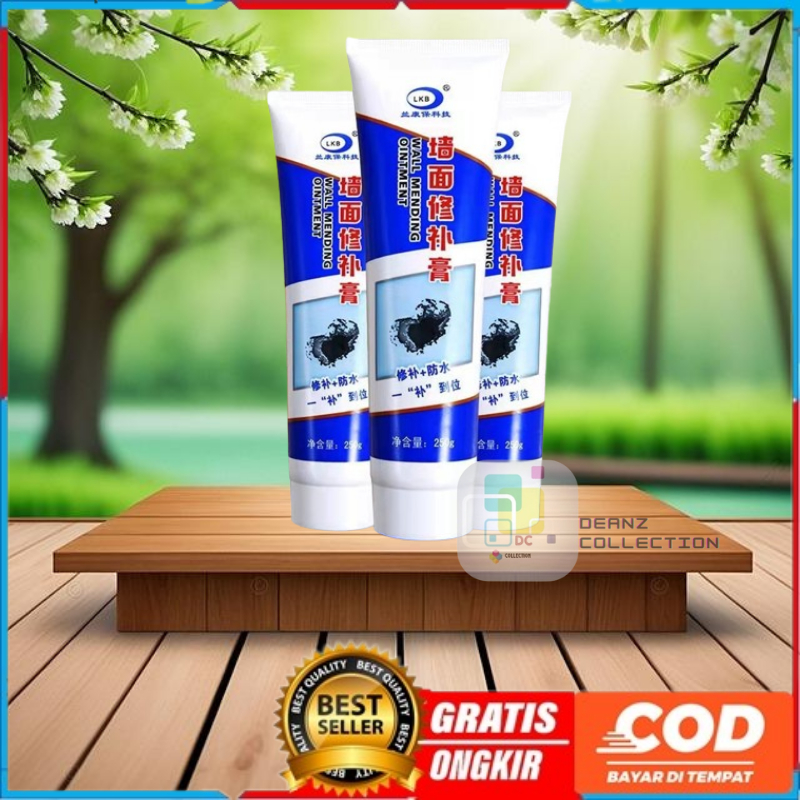 Pasta Dempul Reparasi Dinding Tembok Penutup Penambal Lubang Retak Bocor Swift Krim Wall Repair Crac