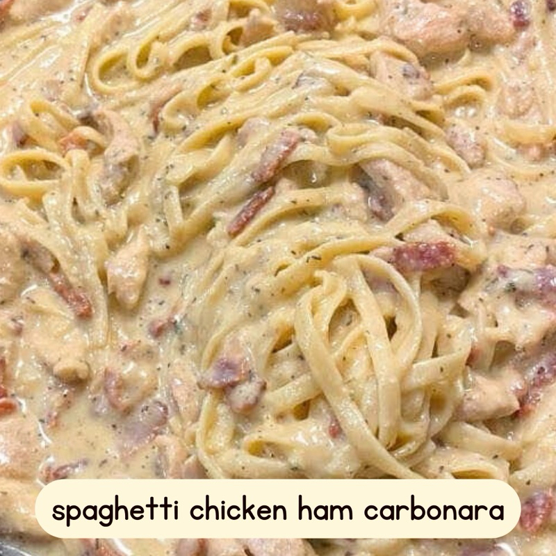 

KIRIM INSTAN spaghetti chicken ham carbonara (frozen)