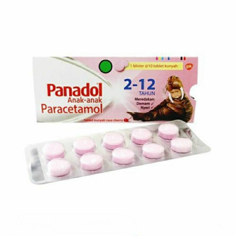 Panadol Anak Tablet Isi @10 Tablet