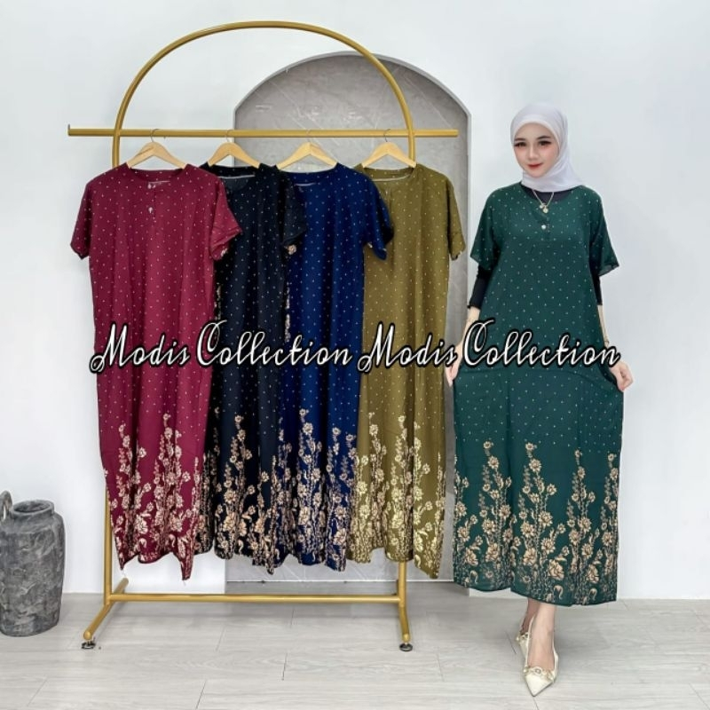 daster cabutan ukuran standart bahan rayon premium dada kancing depan busui friendly lengan pendek k