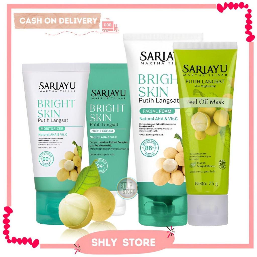 Paket 4 Sariayu Putih Langsat ( Peel Of Mask + Facial Foam + Moisturizer + Night Cream )