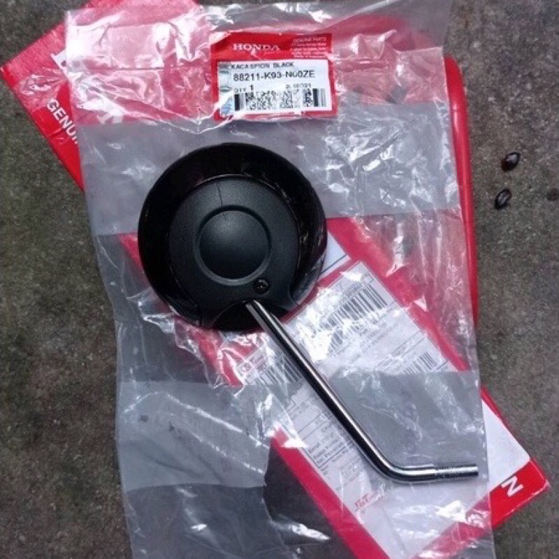 100% ORIGINAL AHM - KACA SPION [HITAM KILAT] SCOOPY ESP 2017-2022 [88211-K93-N00ZE]