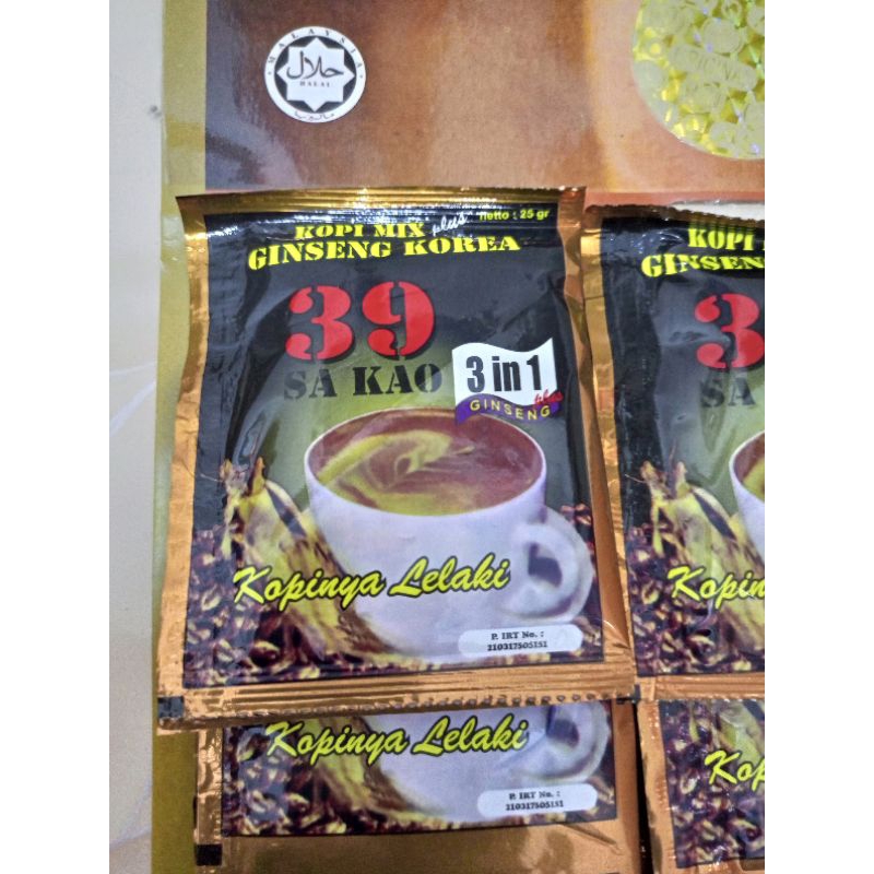 kopi 39 ginseng Korea sachetan/eceran