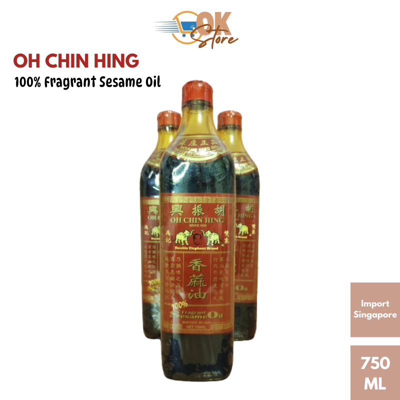 

Minyak Wijen / Fragrant Sesame Oil Oh Chin Hing / Double Gajah SINGAPORE 750ML
