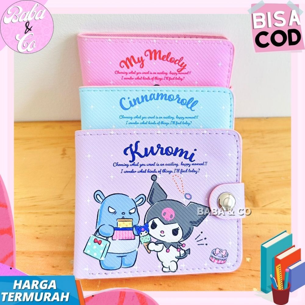 Terbaru Dompet Lipat Sanrio Dompet Anak Sanrio Melody Kuromi Cinnamoroll Lucu Unik Dompet Lipat Anak