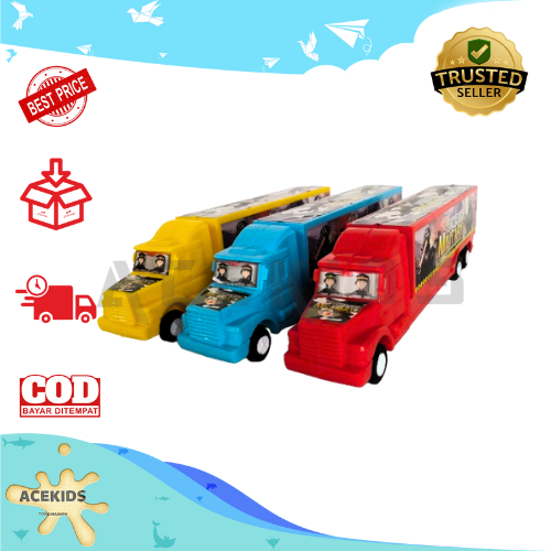 Mainan Anak Truk Mini Truk Kontainer Truk Militer Mainan Edukasi