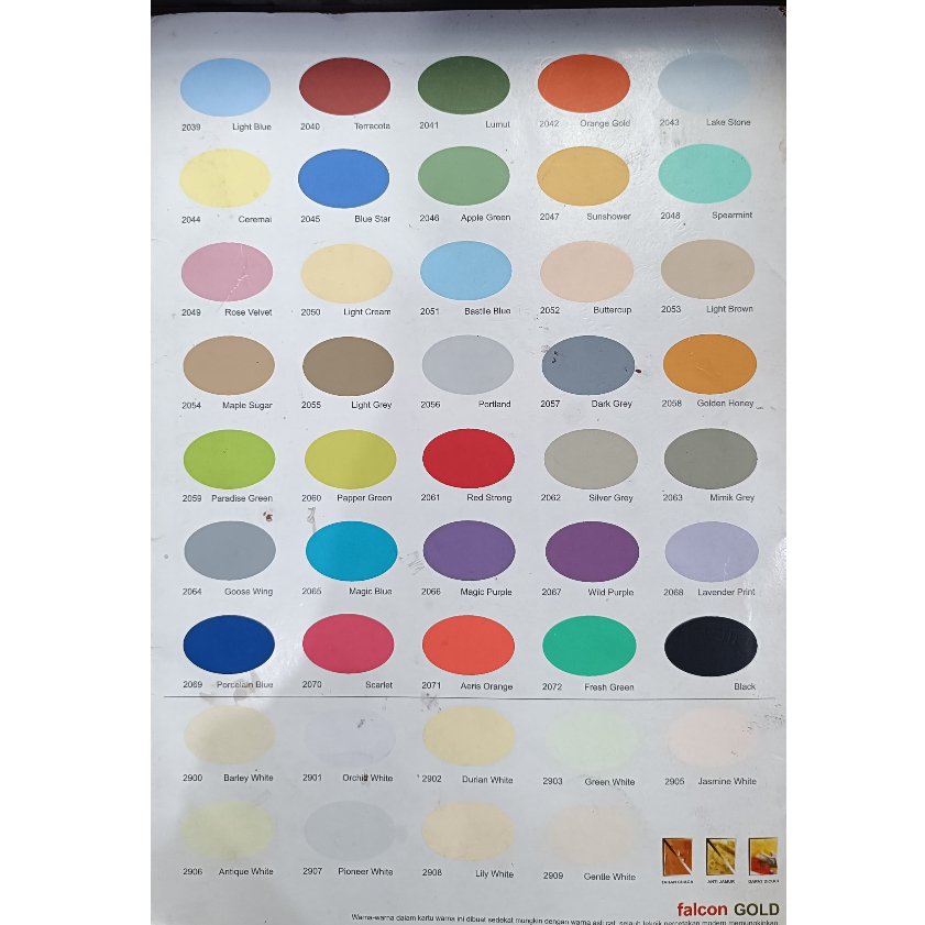 Cat Falcon Gold 25 Kg Can Dinding Cat Tembok Falcon Cat Tembok Falcon Gold / Cat Tembok Ukuran 25kg