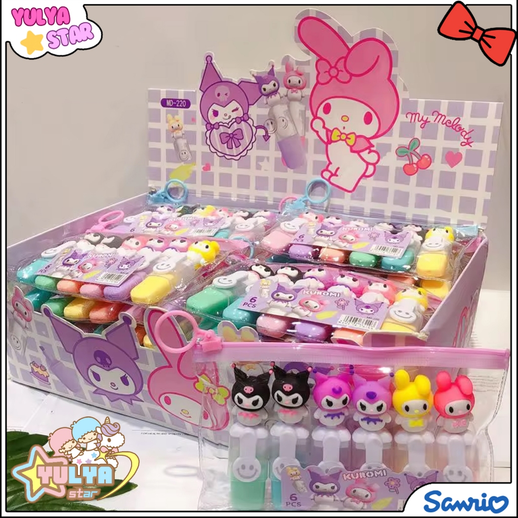 

Stabilo Pastel SANRIO set / Highlighter lucu warna pastel motif SANRIO