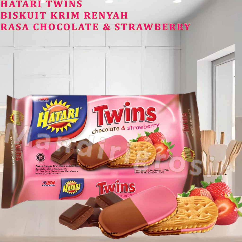 

Biskuit Krim Renyah * Hatari Twins * Biskuit Rasa Chocolate & Strawberry * 190gr