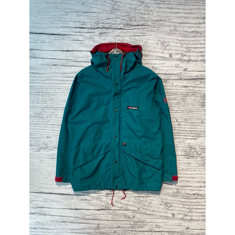 Berghaus England Vintage 90’s Green Storm GoreTex Fabric Jacket