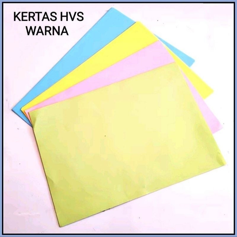 

100 Lembar Kertas Hvs Warna 70 Gram A4