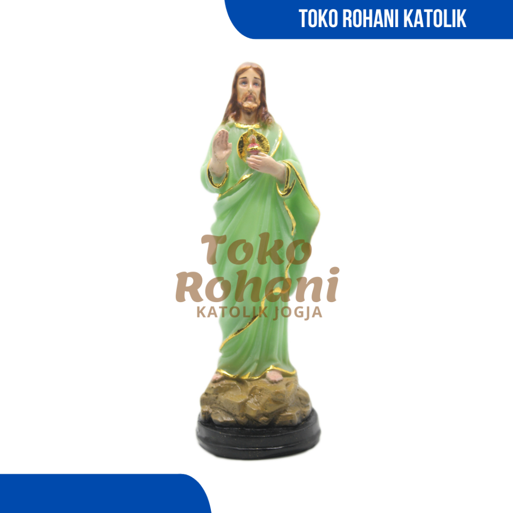 PATUNG YESUS FOSFOR 25 CM / PATUNG YESUS HATI KUDUS / PATUNG KATOLIK / PATUNG MARIA