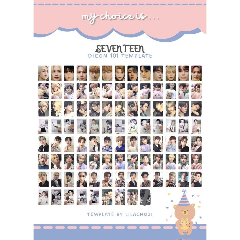 PC SEVENTEEN Dicon 101 (Scoups Jeonghan Joshua Woozi Hoshi The8 Jun Wonwoo Mingyu DK Vernon Seungkwa