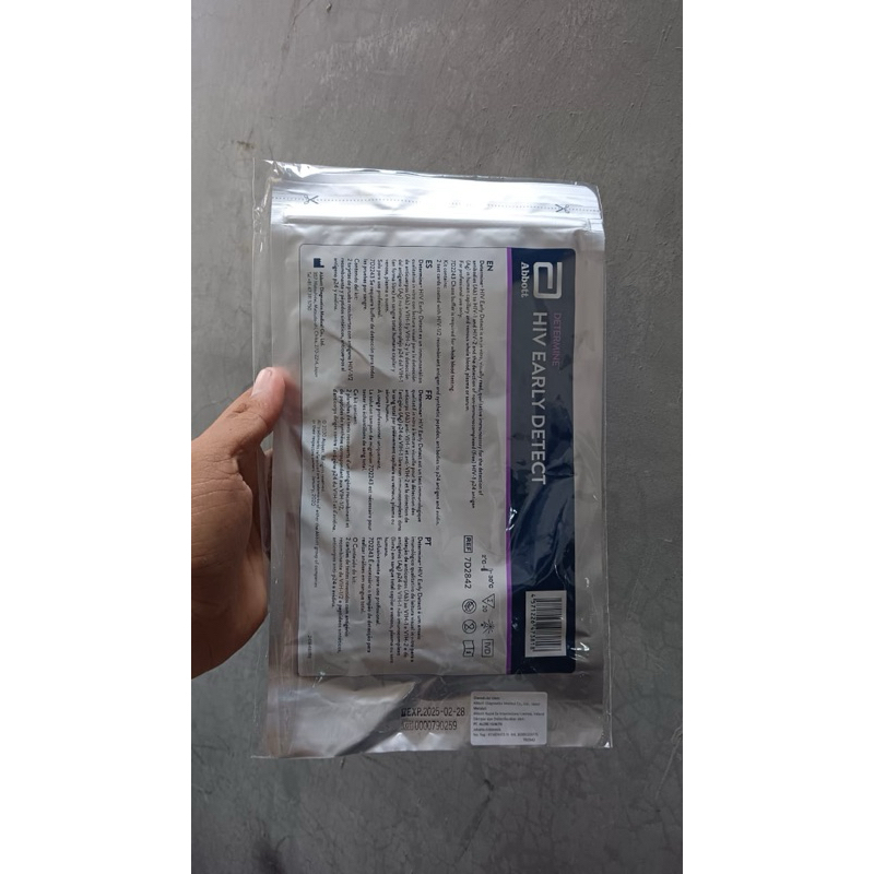 Test HIV Abbott 1 Set Lengkap Mandiri Generasi 4.0 (1 Pcs - Ecer)