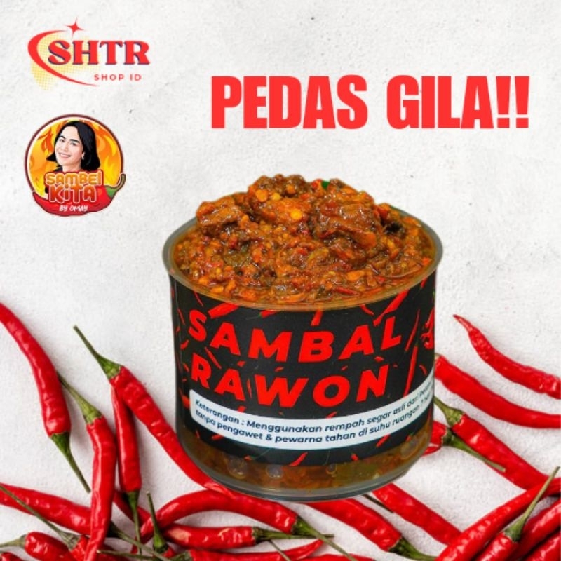 

SAMBAL RAWON PEDAS BY OMAY 100 GR - COCOK UNTUK JADI LAUK SAAT MAKAN