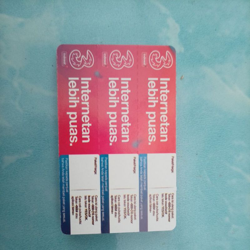 voucher kosong tri 3 in 1 murah