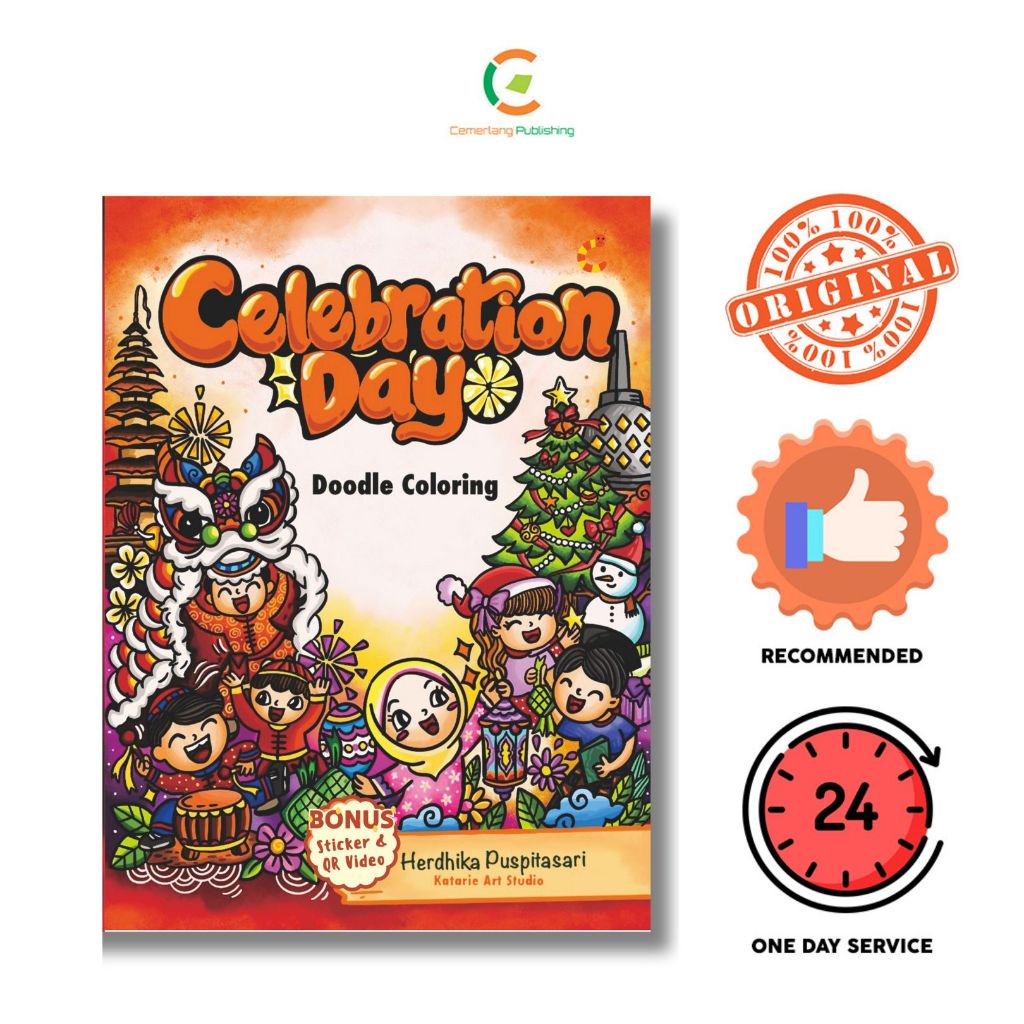 BUKU ANAK : DOODLE ART : CELEBRATION DAY