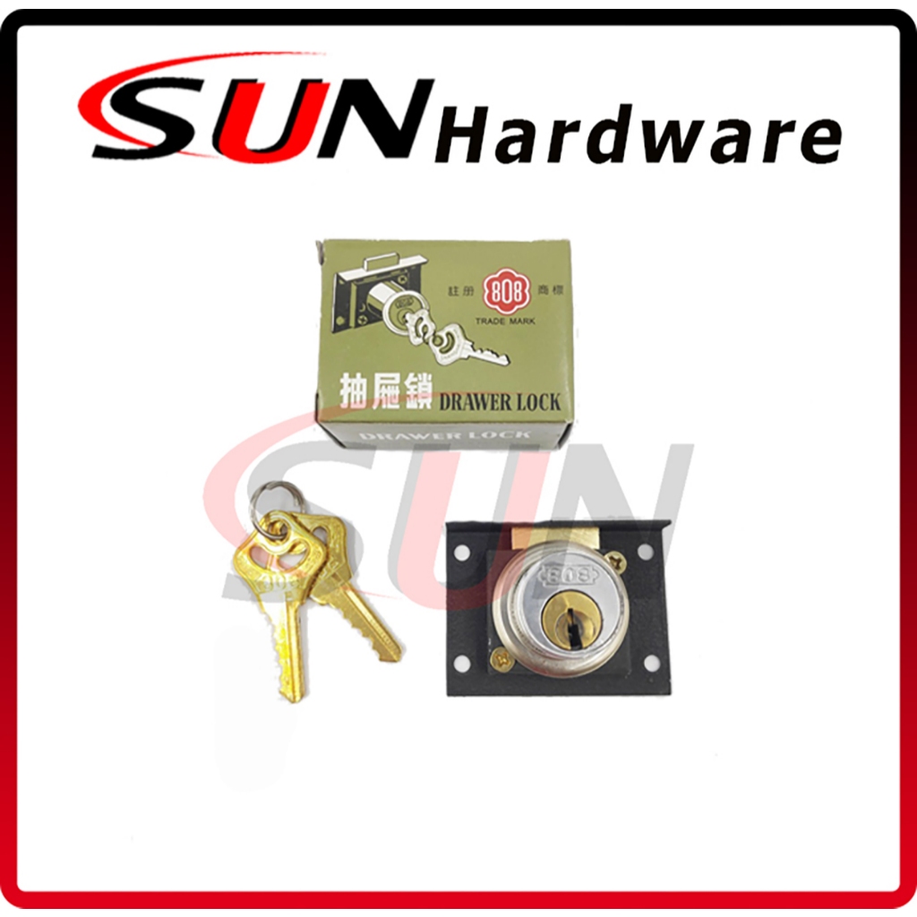 Kunci Laci 808 Original Asli Lemari Kayu Alumunium Drawer Lock