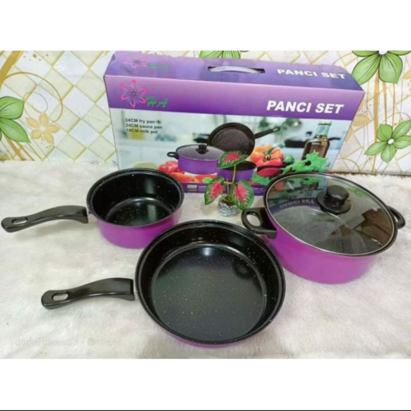 AULIAONLINESHOPPKU_ PANCI COMBINATION POT STAINLESS | PANCI POT 3SET |C.O.D
