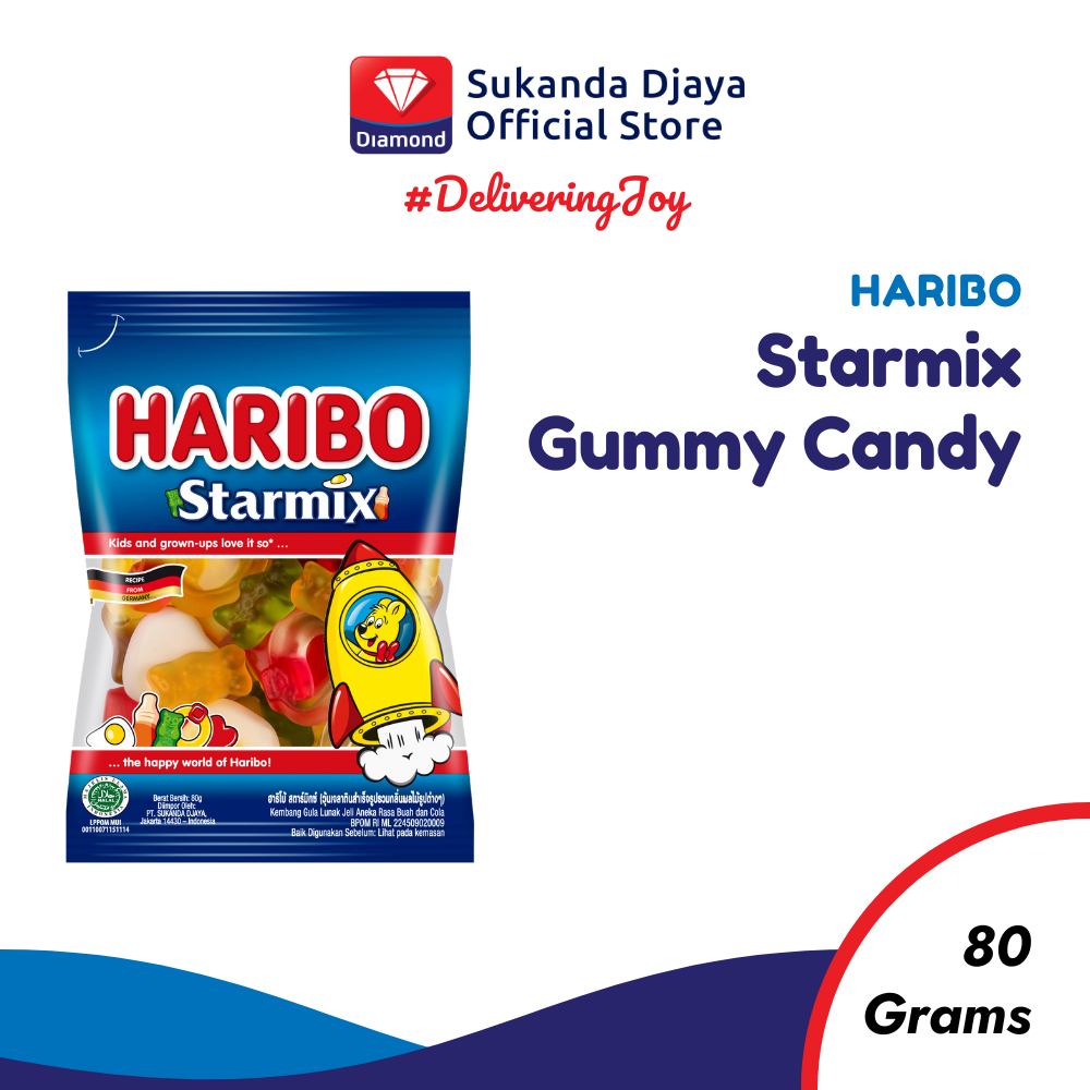 

Haribo Starmix Gummy Candy Permen 80 Gr