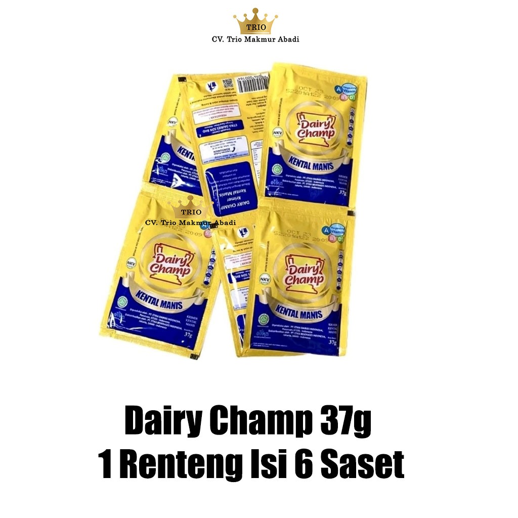 

Dairy Champ 1 Renteng Isi 6 Sachet