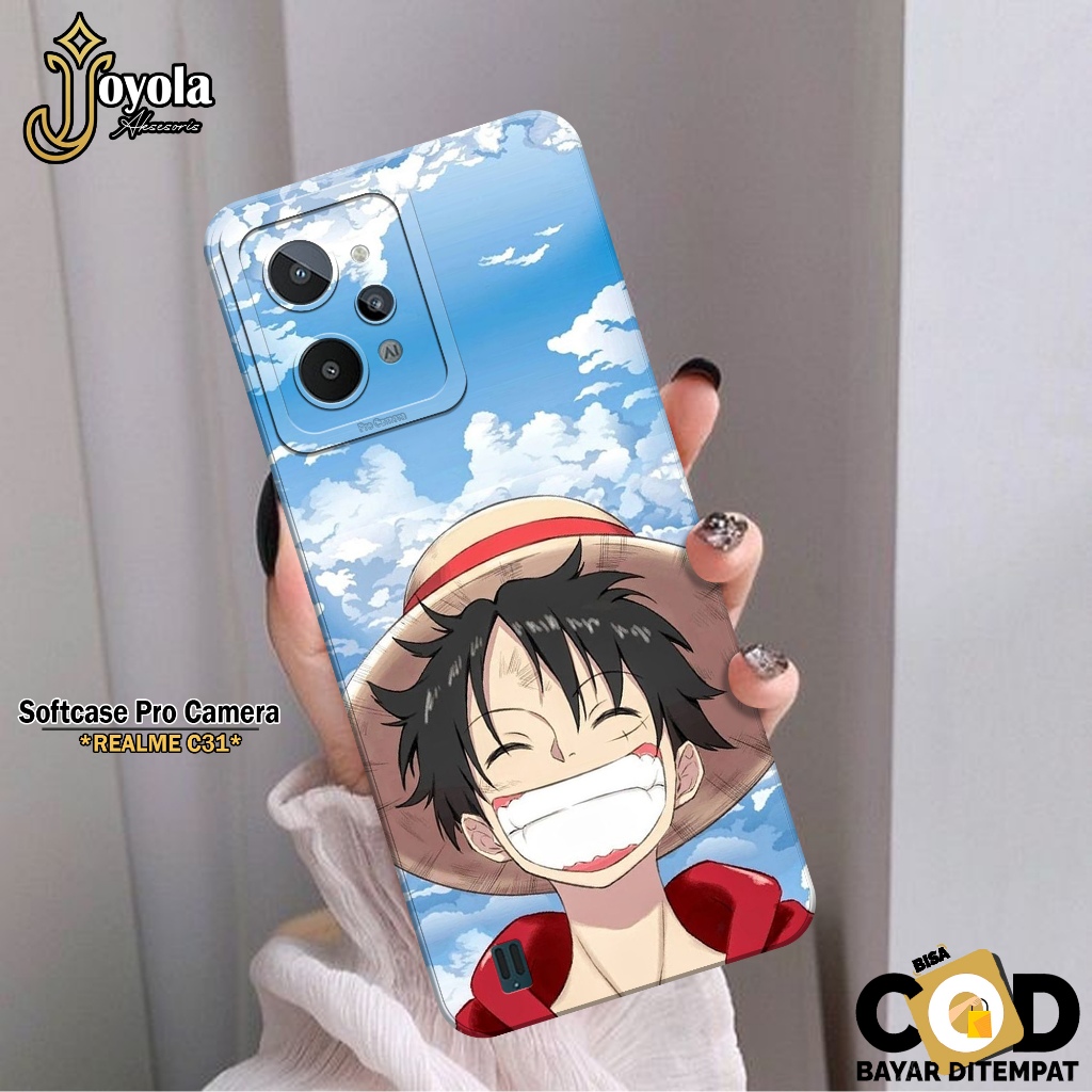 Softcase Hp REALME C31 Terbaru JOYOLA Fashion Case Anime Case REALME C31 Silikon Tpu Pro Camera Kesi