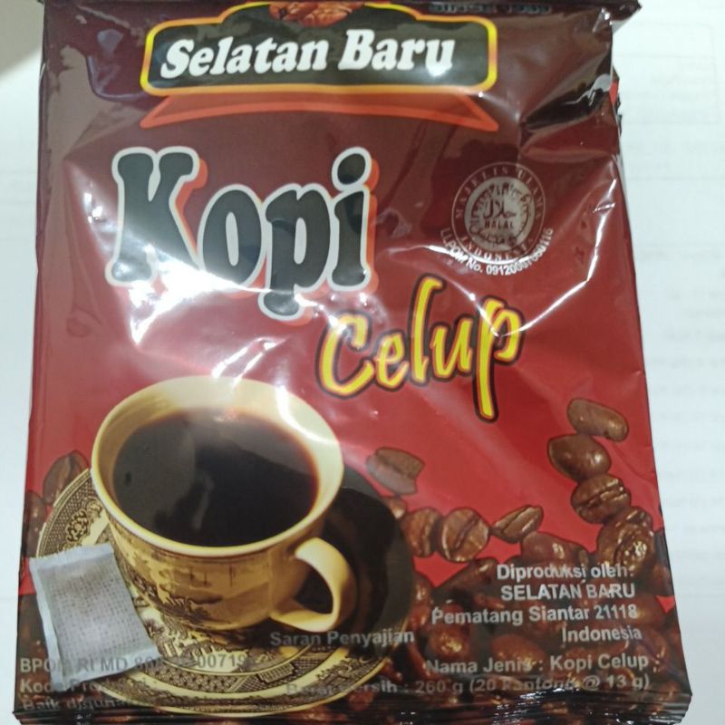 

KOPI CELUP | KOPI SELATAN BARU | SELATAN BARU SIANTAR | - Tanpa Gula - 10 Sachet@pack ASLI SIANTAR