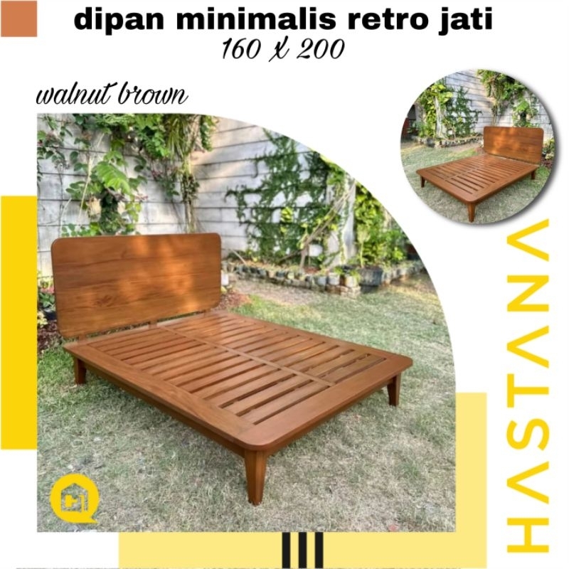 dipan minimalis jati , dipan minimalis retro , dipan kayu jati jepara