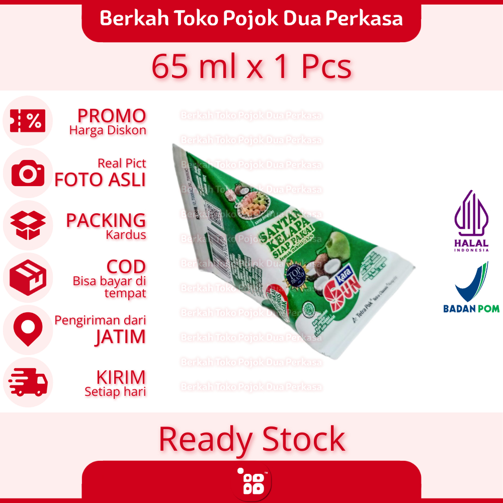 

Sun Kara Santan Cair Kerucut Segitiga 65 ml [JATIM]