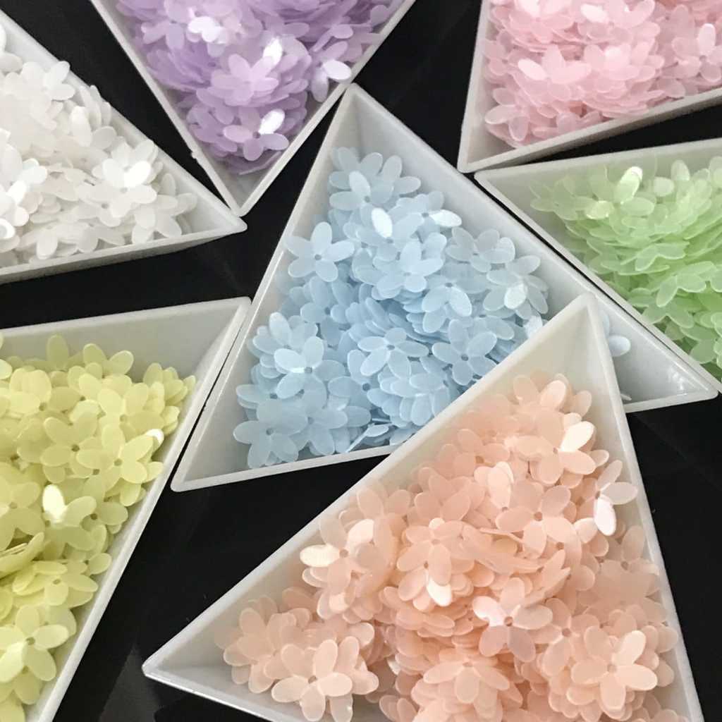 8 GRAM - PAYET RAMBOCI BUNGA SERUNI/SEQUIN BUNGA/BORCI PRAKARYA