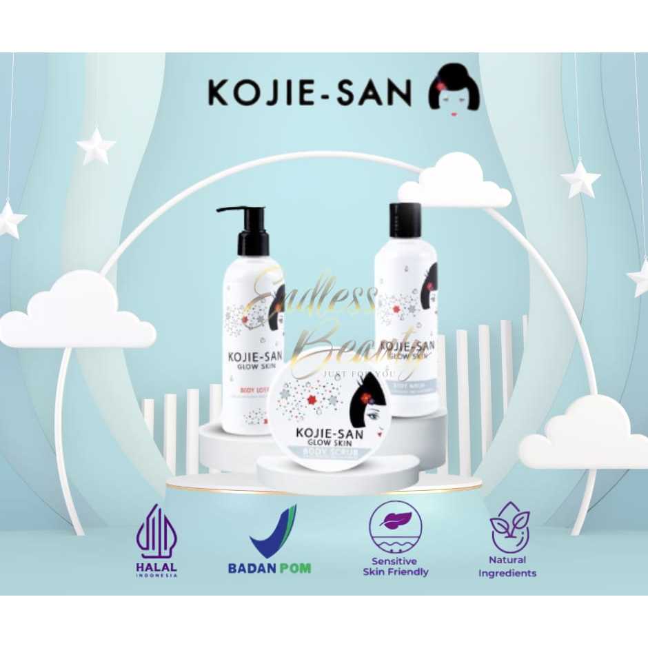 [BPOM] Kojie-San Paket Glow Skin Transparant-Grey/Body Lotion/Sabun Mandi