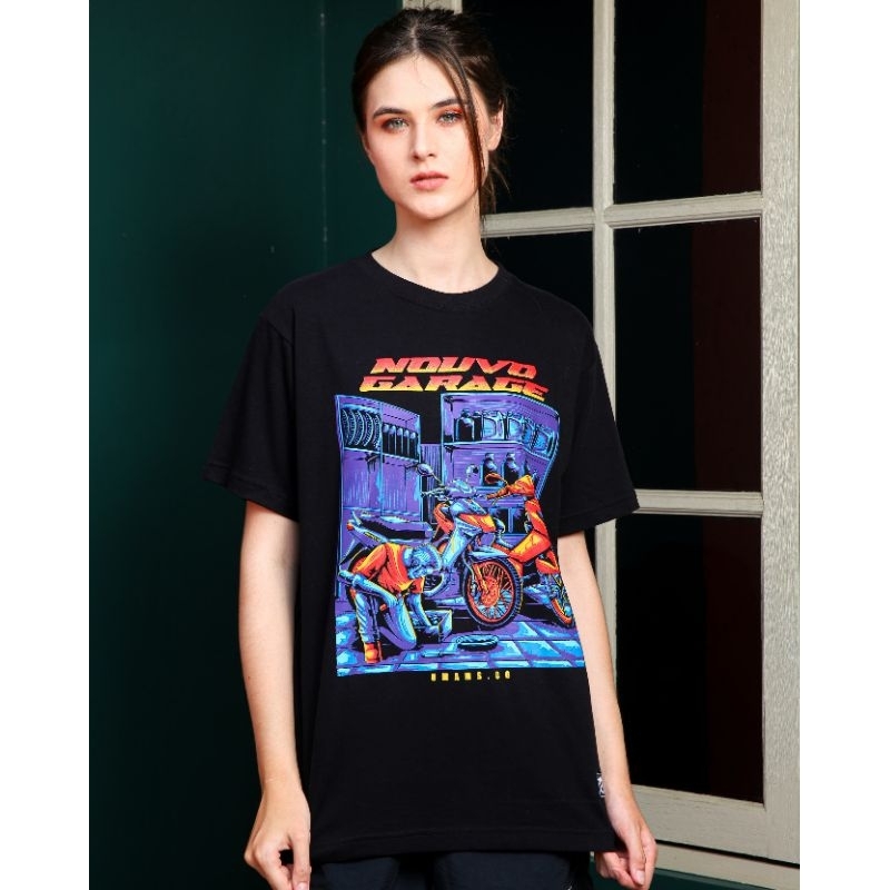 kaos nouvo garage baju nouvo garage kaos motor bahan premium