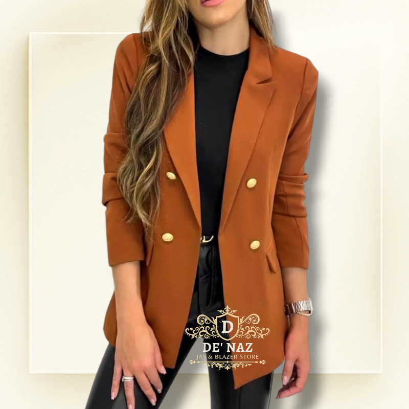 Jas Blazer Wanita Stylish, Jas Wanita Kekinian, Atasan Casual Wanita