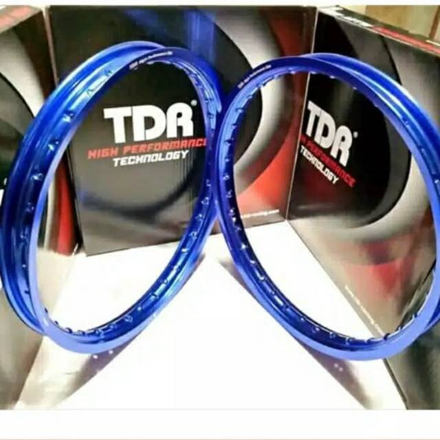 Velg TDR W Shape 140X140 Ring 17 Biru Blue Series Original TDR