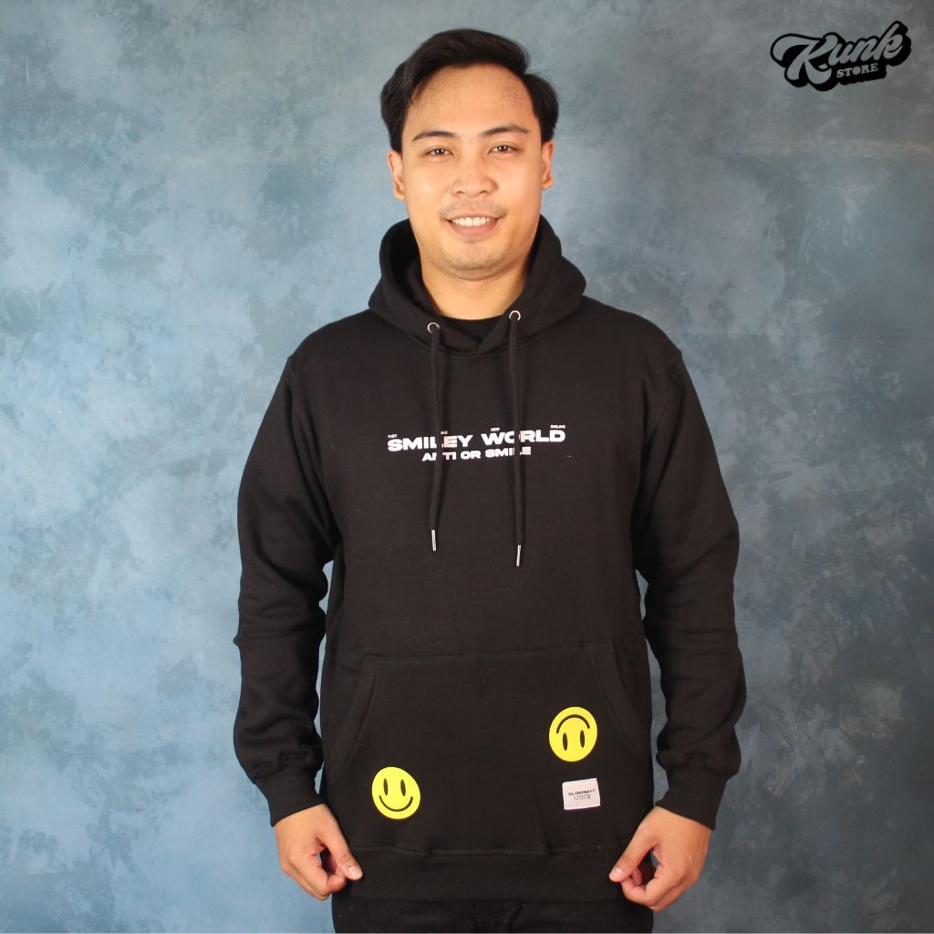 Sweater Hoodie Gloarmy Original - black Smile