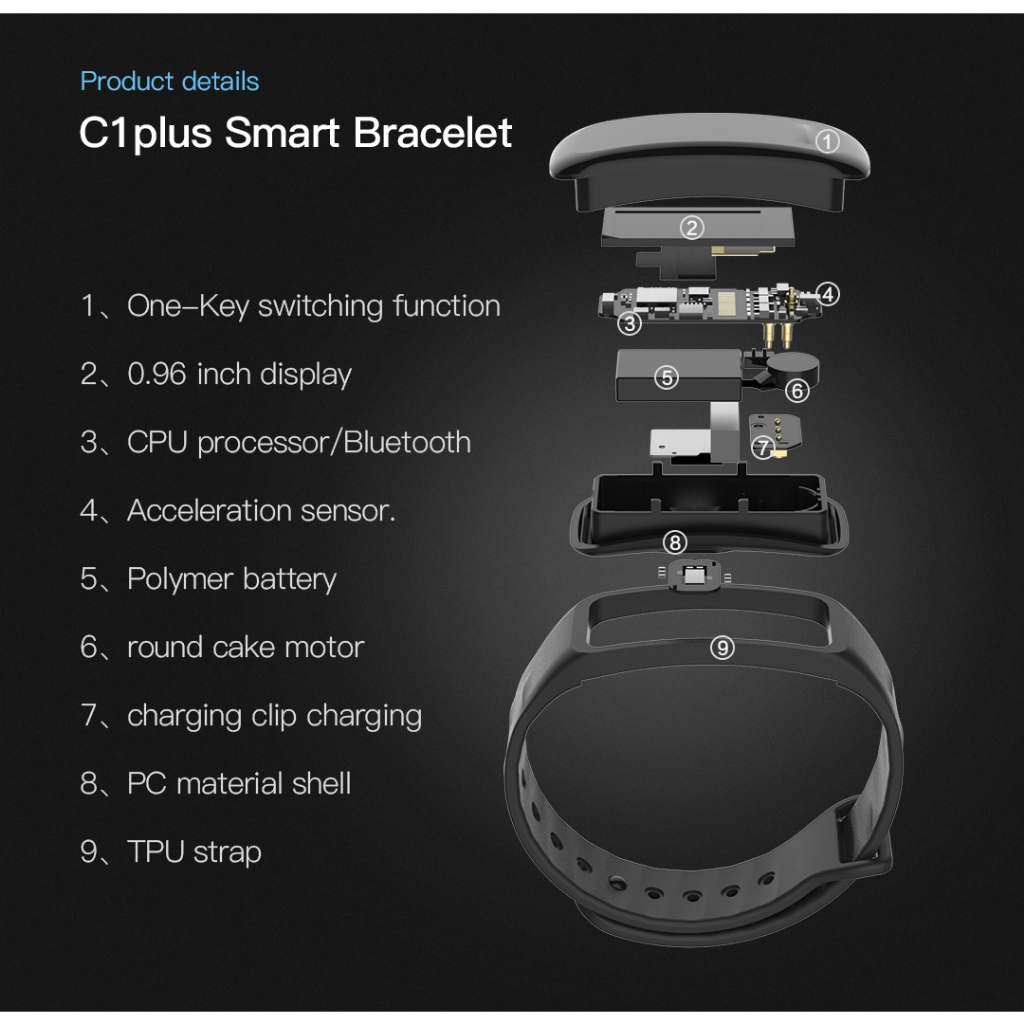 BEST SALE BIG PROMO 100% OriginalSamsung SmartBand M8 & C1plus Smart Bracelet 1.62 Inch Water IP67