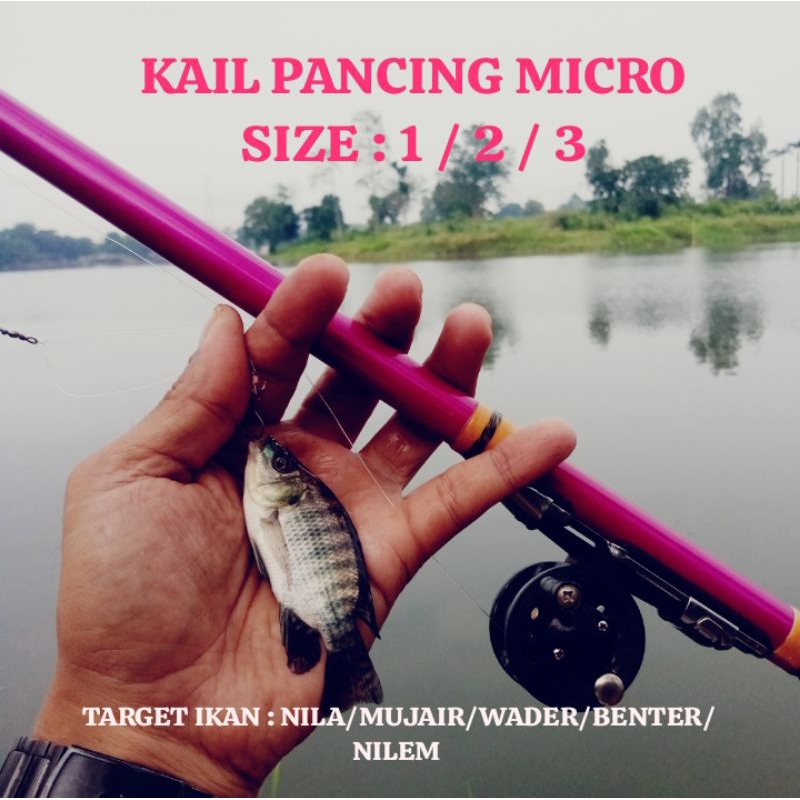 [ RAKITAN ISI 5 ] Kail Pancing Tanago Ikan Wader, Rasbora, Mujair, Betok