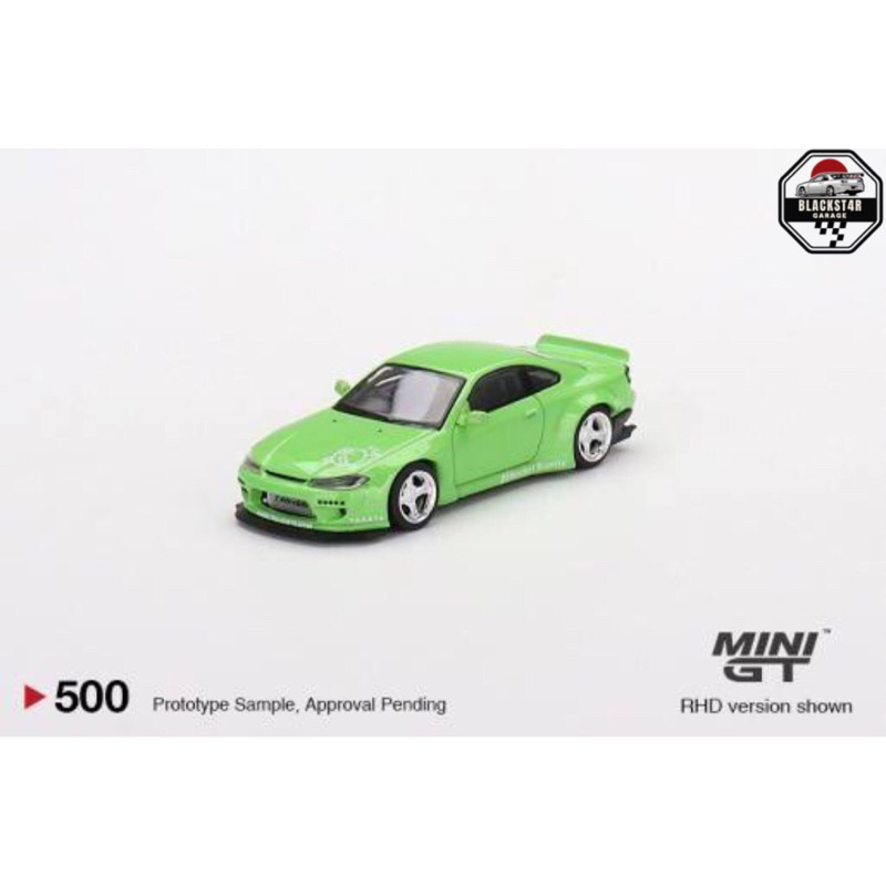 Mini GT Nissan Silvia Rocket Bunny Green