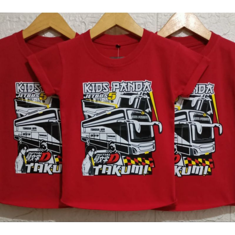 Kaos Nineteen Anak Laki laki BUS PANDA TAKUMI Kaos BIS.