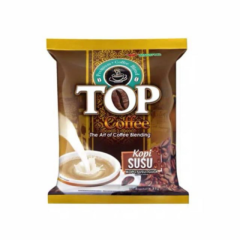 

Top Coffee Susu (3in1) 1 Renteng 12 Sachet