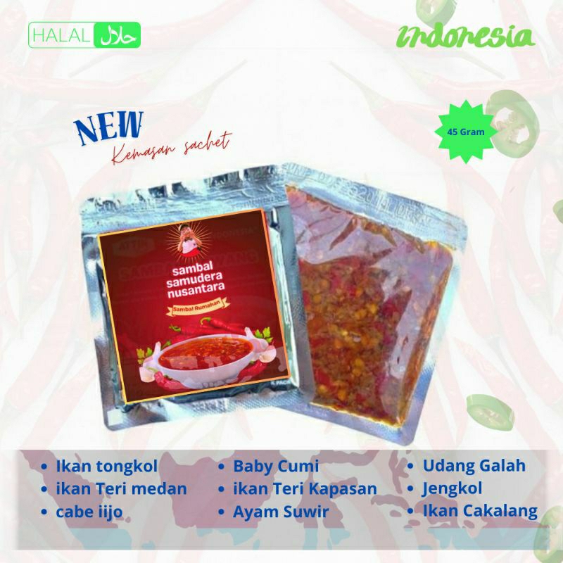 

sambal ikan Teri kapasan sachet 45gram