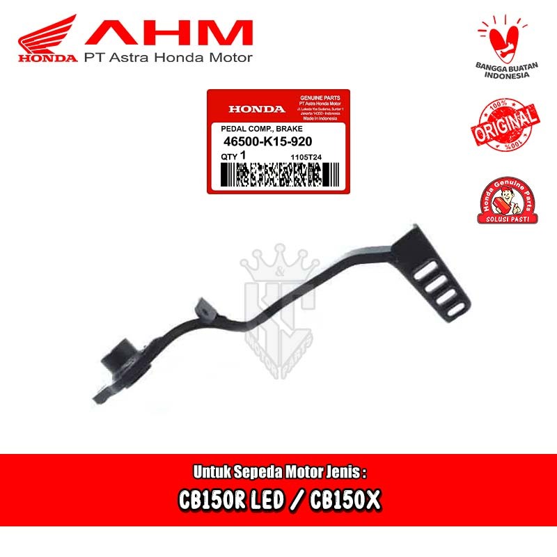 Pedal Pijakan Rem Honda CB 150 R CB150R Old New LED CB150X Original AHM 46500-K15-920