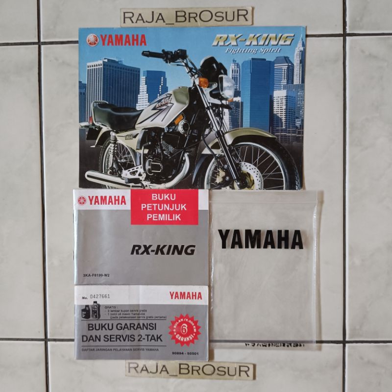 Buku petunjuk pemilik + Buku garansi dan servis 2Tak + Poster brosur katalog flyer jadul lawas Yamah