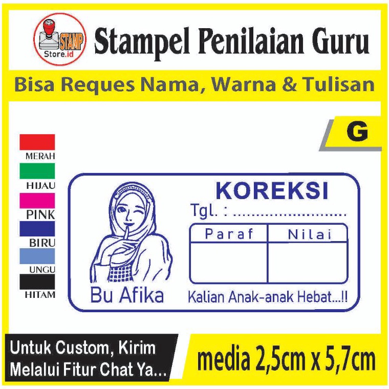

Serbuu Stempel penilaianganti nama gambar dan warnacap guruSTAMPELBUGURU