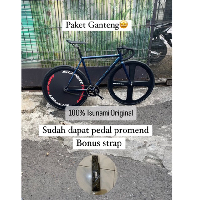 New original full bike sepeda fixie tsunami  snm 100 camelon Alloy