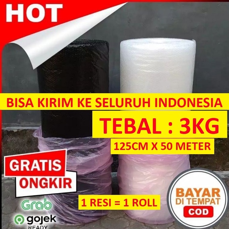 

Semuanya baru Buble Wrap Roll 125Cm x 5 Meter Murah