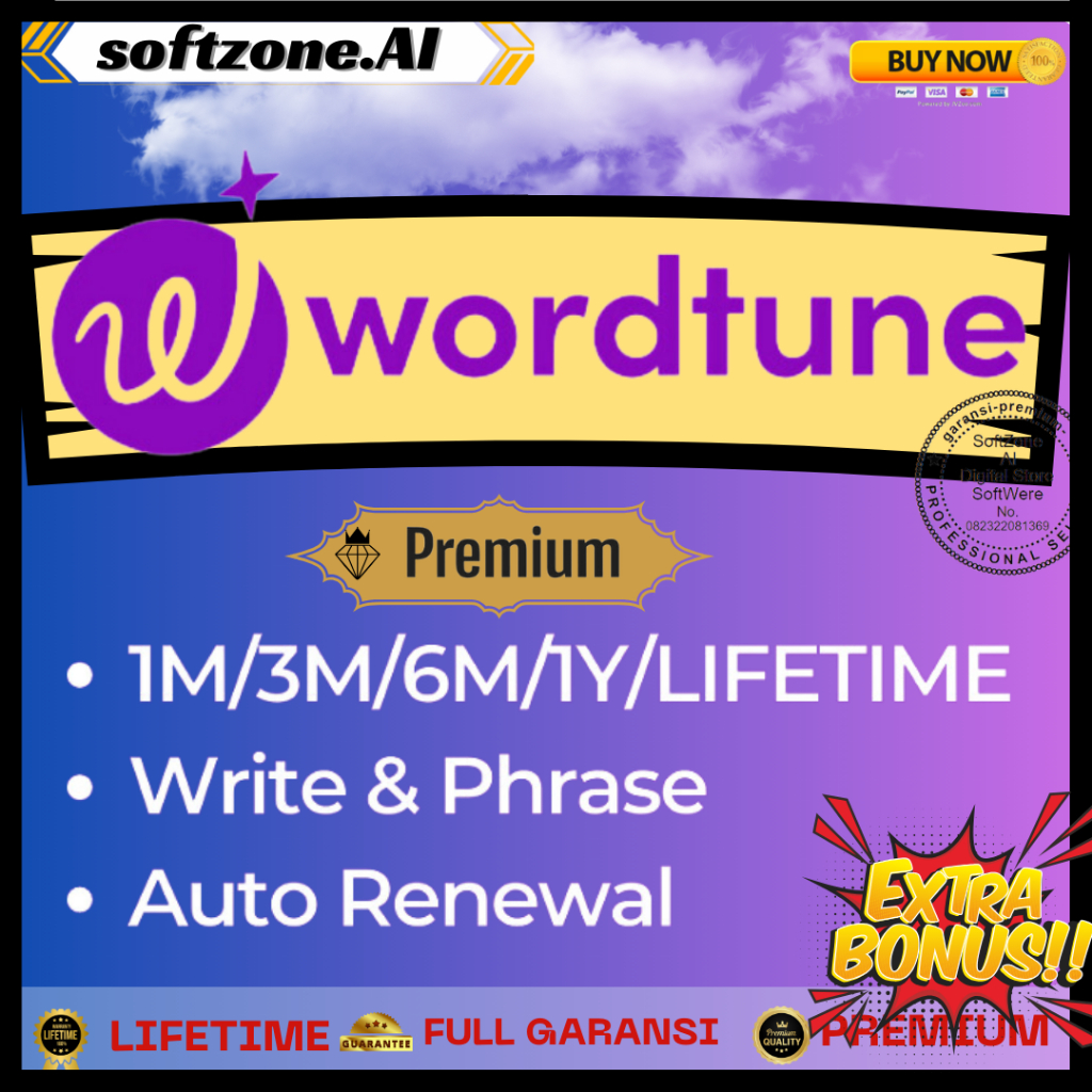 Wordtune Premium Writing Assistant AI Writing Tool that Rewrites, Rephrases & Tone Checker