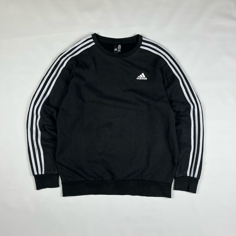 adidas essential 3stripe crewneck
